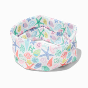 Claire&#39;s Club Seashell Printed Headwrap,