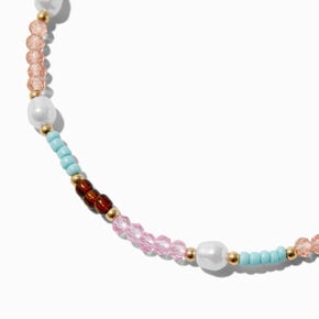 Beaded Faux Freshwater Pearl Necklace,