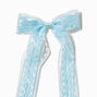 Light Blue Lace Satin Hair Bow Clip,
