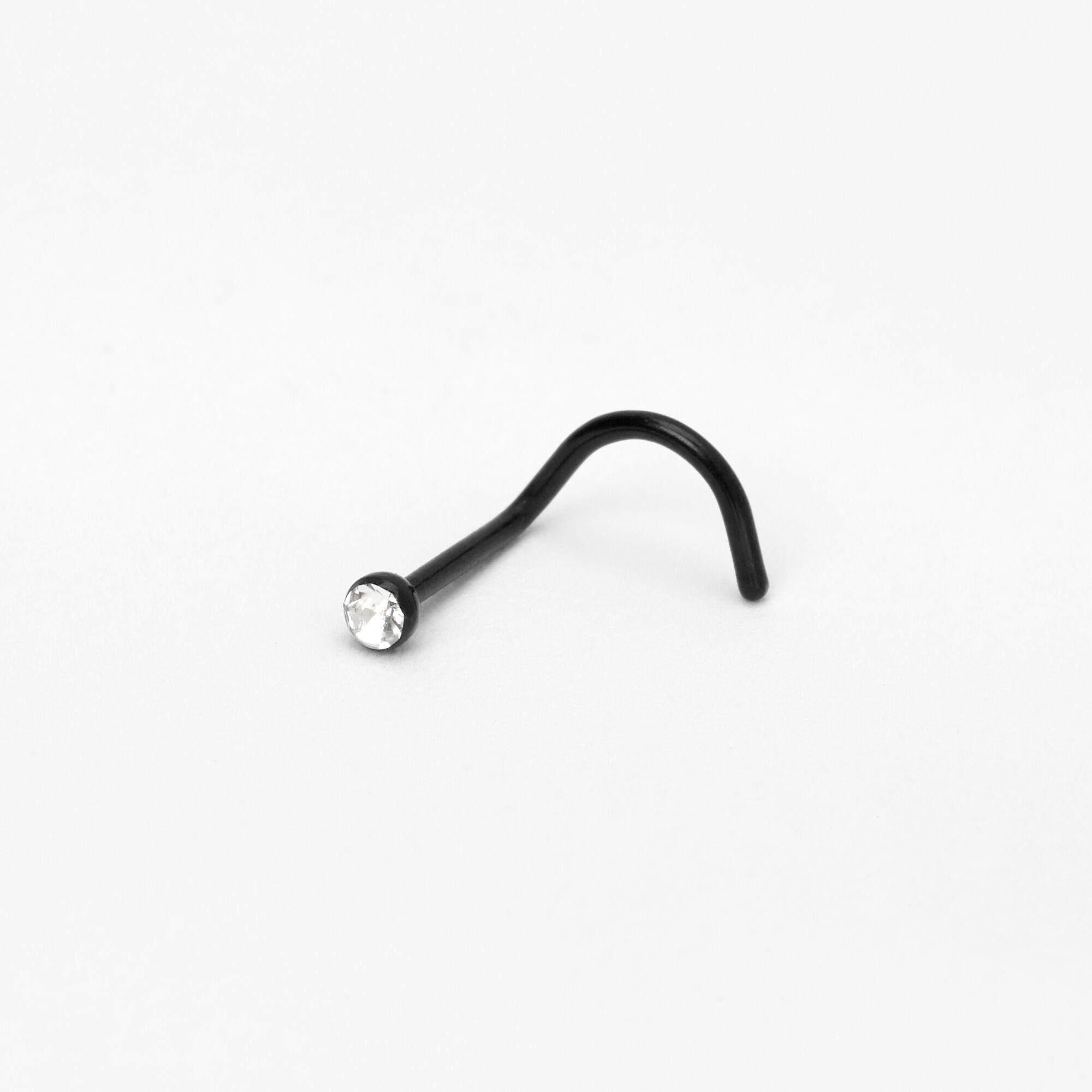 Black titanium deals nose stud