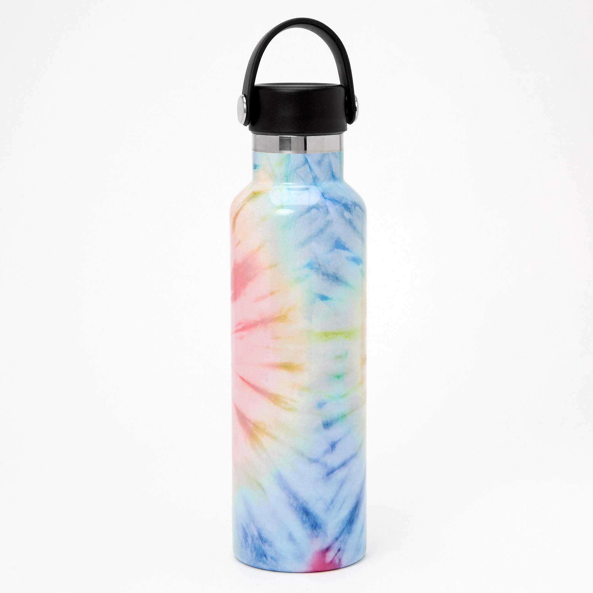 Claire's Gourde métallisée tie-dye arc-en-ciel