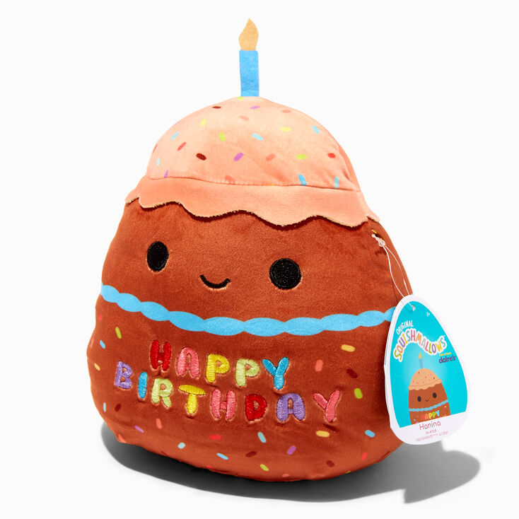 Squishmallows&trade; Claire&#39;s Exclusive 8&quot; Birthday Chocolate Cupcake Plush Toy,
