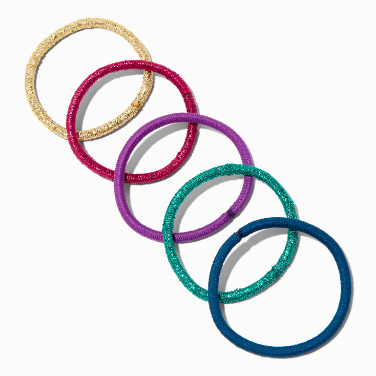 Mixed Jewel Tone Luxe Hair Ties - 12 Pack,