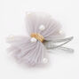 Claire&#39;s Club Pearl Tulle Snap Hair Clips - 4 Pack,