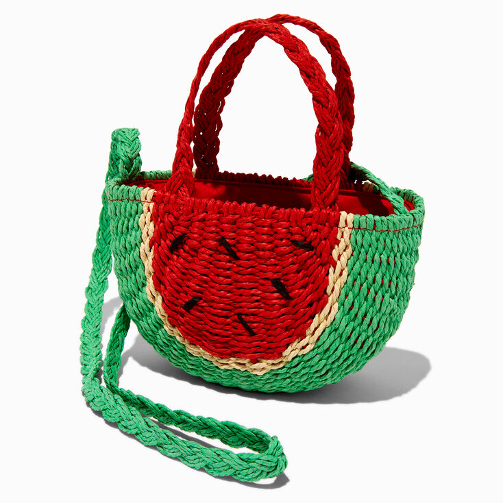 Watermelon Woven Crossbody Bag,