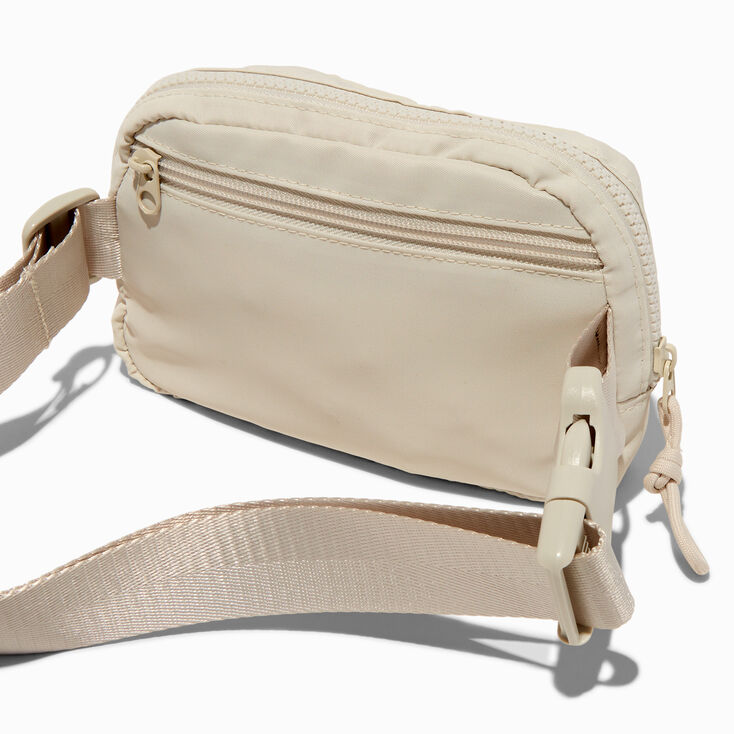Sac ceinture en nylon blanc,