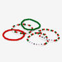 Merry Jingle Beaded Stretch Bracelets - 5 Pack,