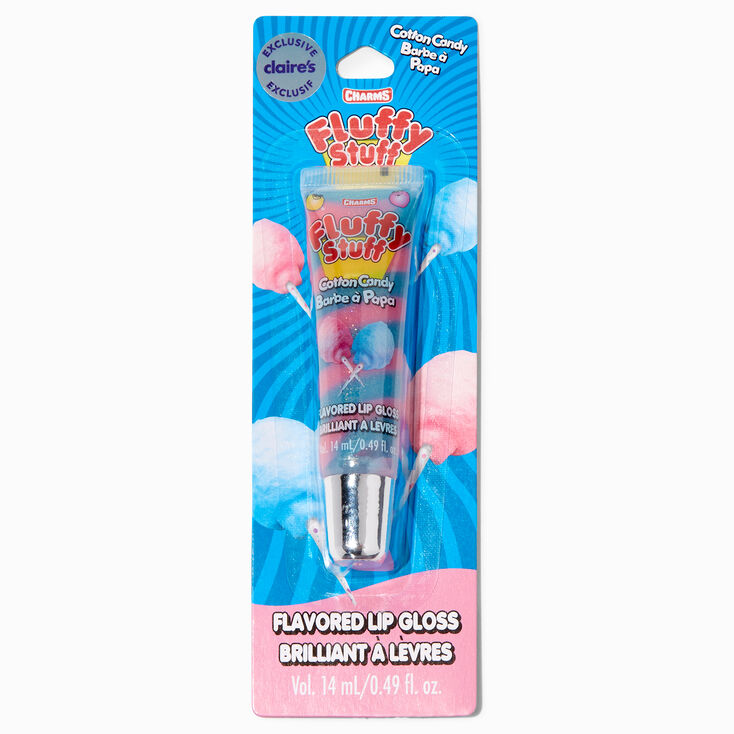 Charms® Fluffy Stuff Claire's Exclusive Flavored Lip Gloss Tube - Cotton  Candy