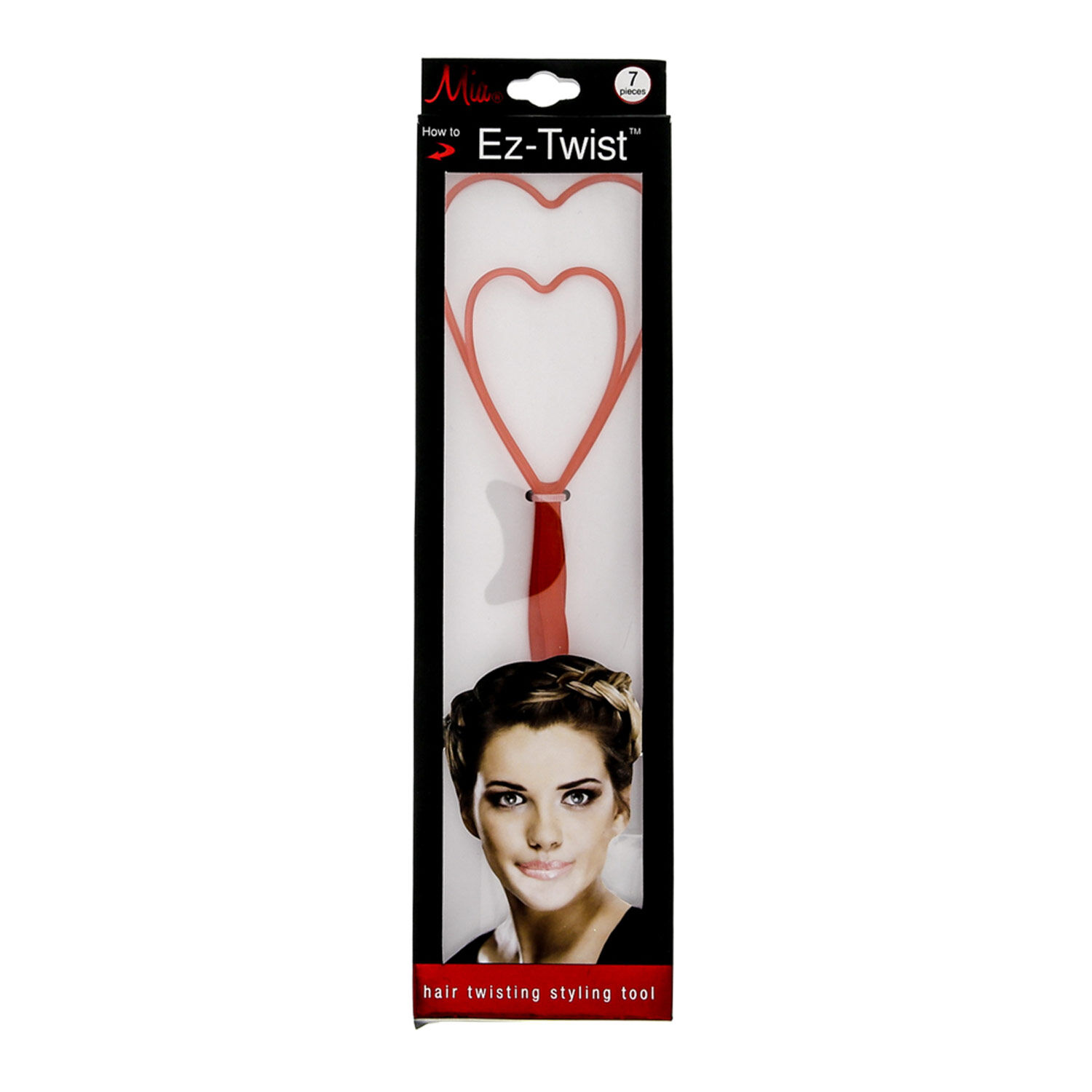2 Pack Mia EZ-Twist Heart Twist Styling Tool,