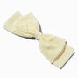 Ivory Embellished Bow Hair Clip,
