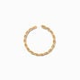 Gold 20G Open, Twist, &amp; Ball Nose Rings - 3 Pack,