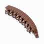 Matte Brown Banana Hair Claw,