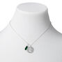 Silver Zodiac Mystical Gem 16&quot; Pendant Necklace - Gemini,