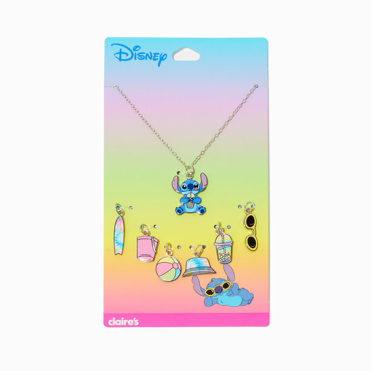 Disney Stitch Claire&#39;s Exclusive Summer Charm Necklace,