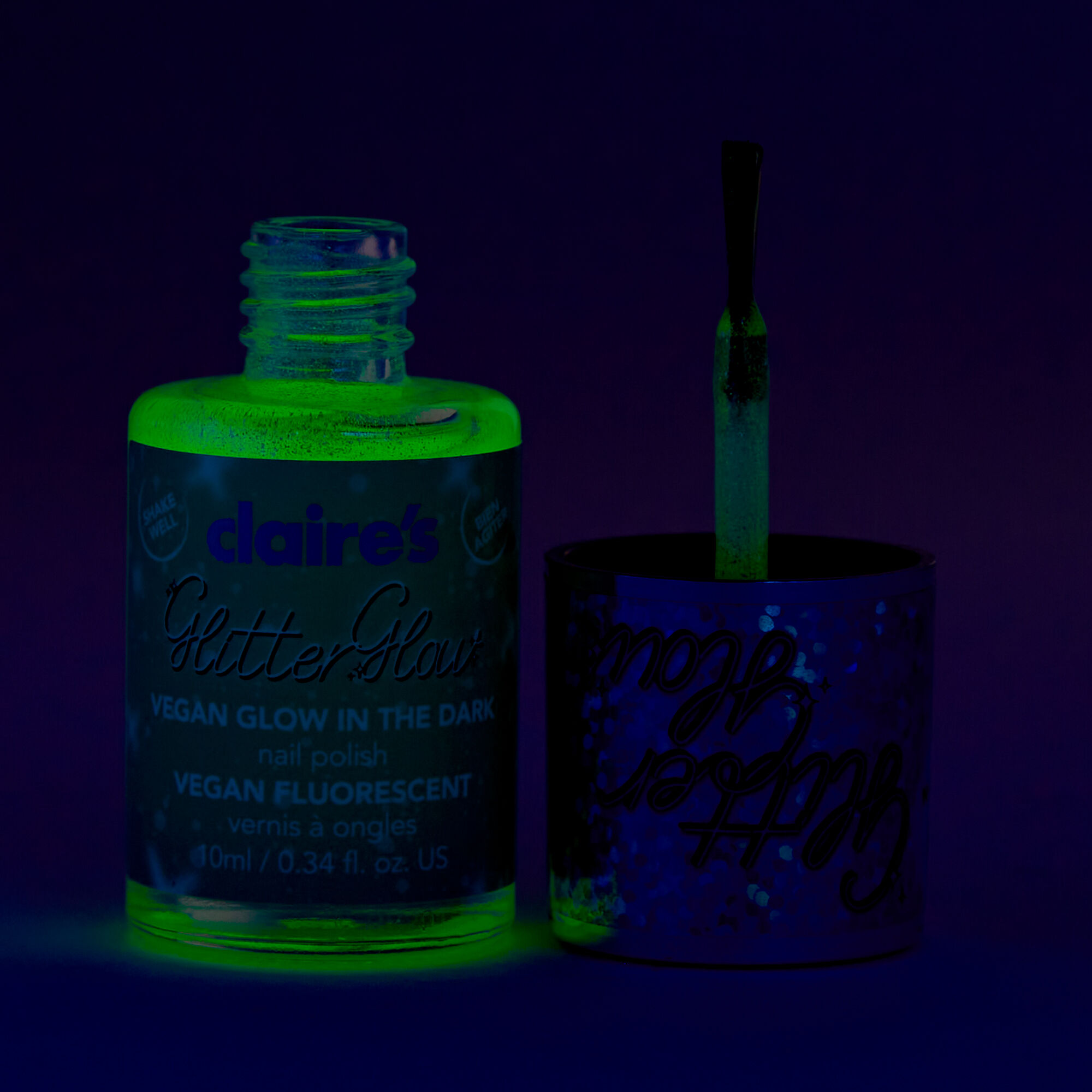 Claire's glow in new arrivals the dark nail polish