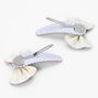 Claire&#39;s Club Glitter Bow Scalloped Snap Hair Clips - 6 Pack,