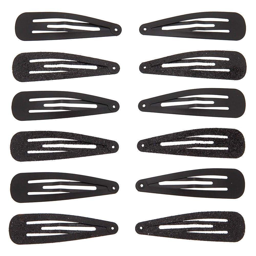 Black hair clips shop