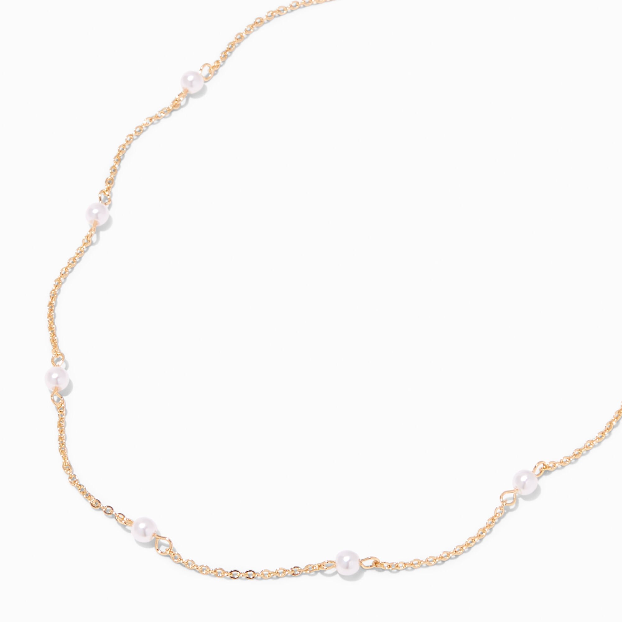 Claire's pearl necklace top