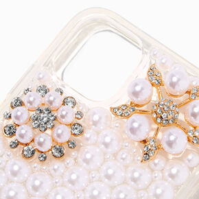 Crystal &amp; Pearl Flowers Bling Phone Case - Fits iPhone&reg; XR/11,