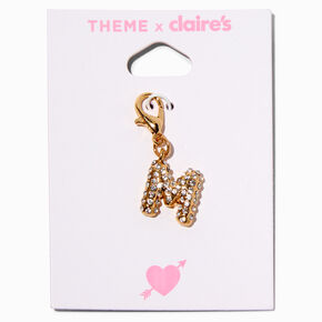 T H E M E x Claire&#39;s Gold-tone M Initial Charm,