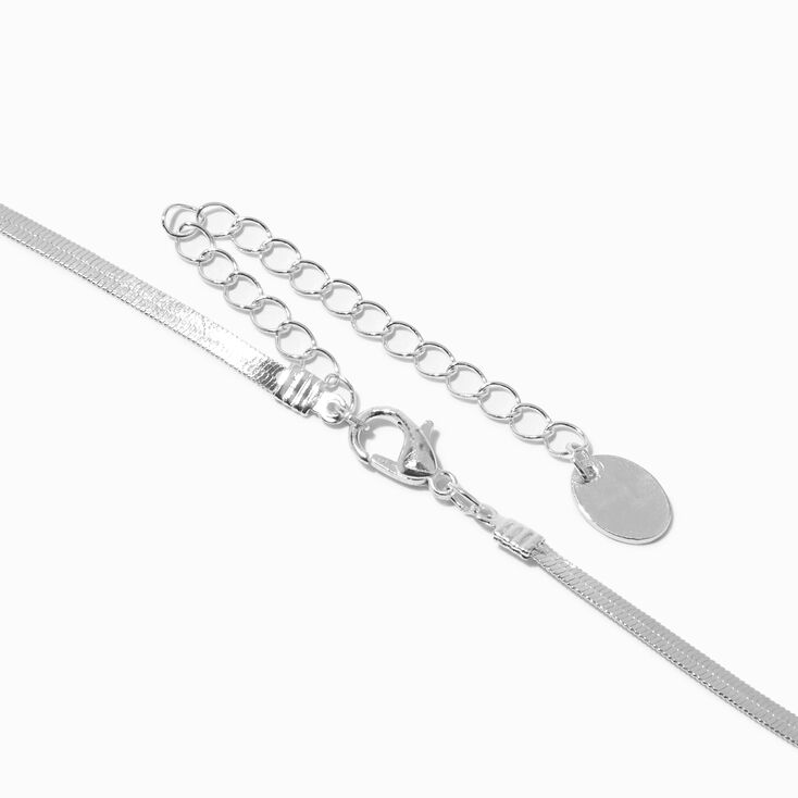 Silver-tone Basic Snake Chain Necklace,