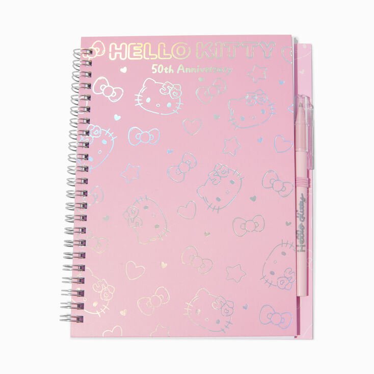 Carnet et stylo en exclusivit&eacute; chez Claire&rsquo;s Hello Kitty&reg; 50e anniversaire,