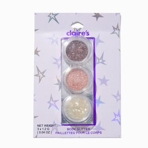 Nude Loose Body Glitter Stack - 3 Pack,