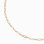 Gold-tone Medium Paperclip Chain Necklace,