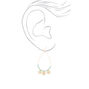 Gold 2.5&quot; Teardrop Shell Filigree Drop Earrings - Mint,
