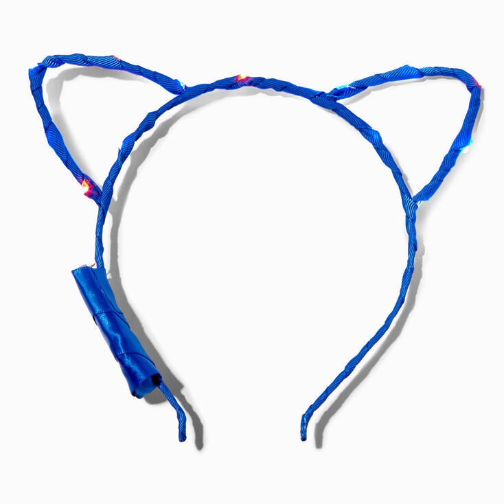Red, White, &amp; Blue Light-Up Cat Ears Headband,