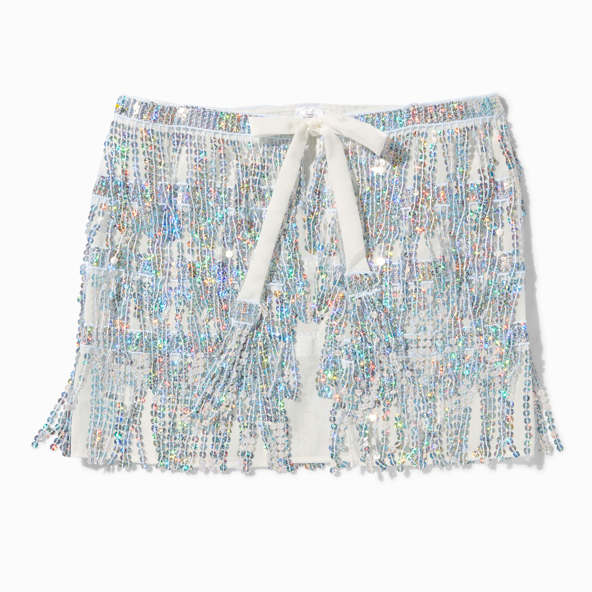 Claire's Tutu enveloppant à sequins couleur argentée
