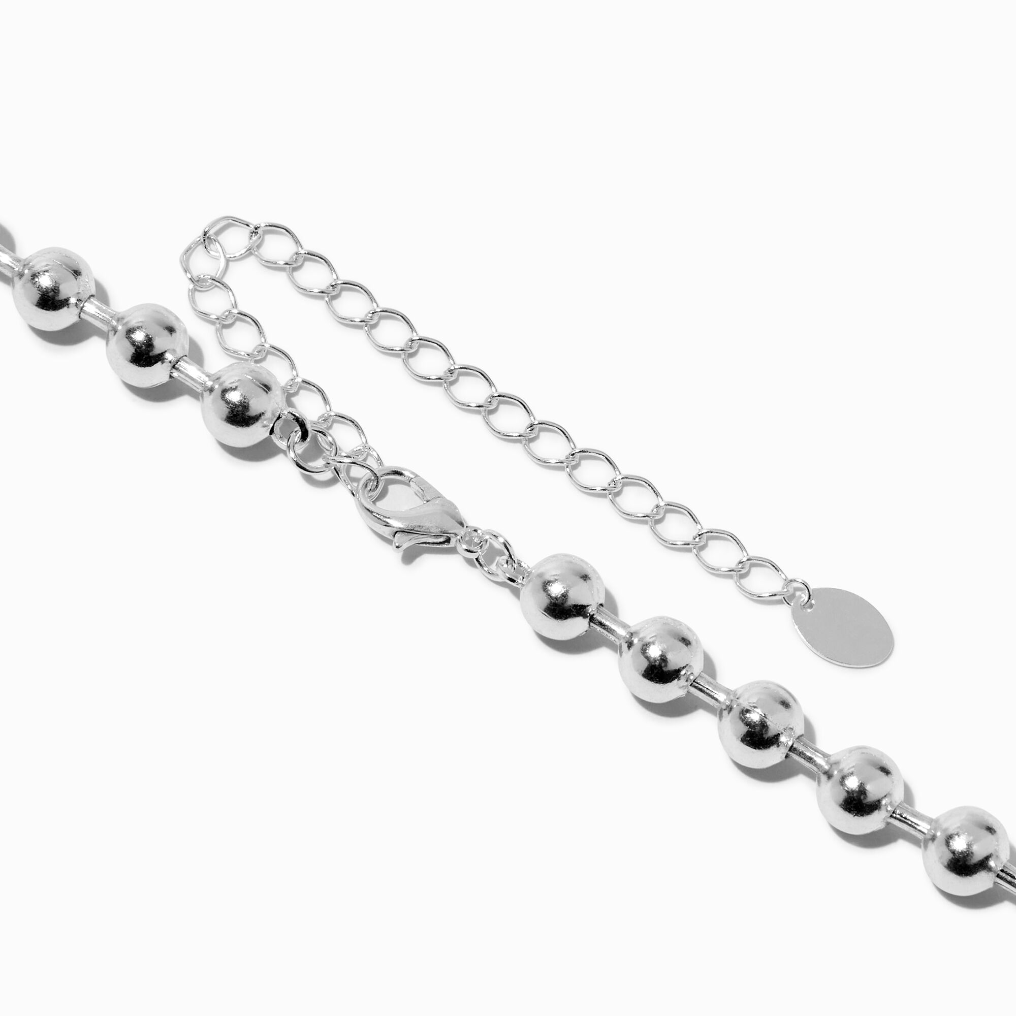 Silver-tone Ball Chain Necklace | Claire's US