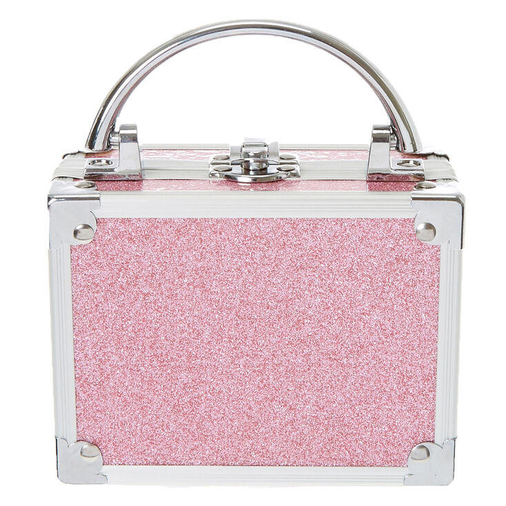 Claire&#39;s Club Pink Glitter Lock Box Makeup Set,