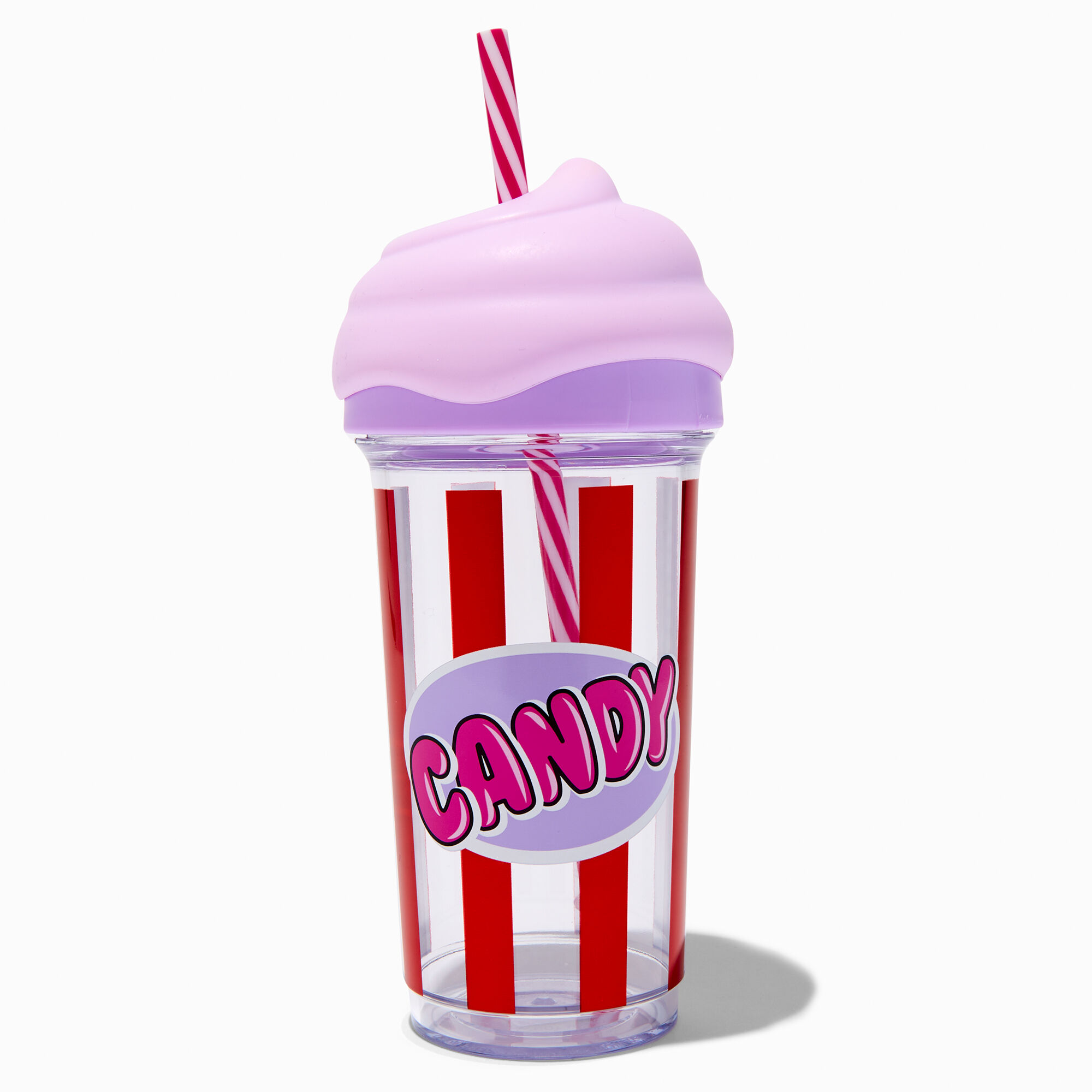 View Claires Candy Striped Tumbler information