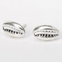 Sterling Silver Cowrie Shell Stud Earrings,