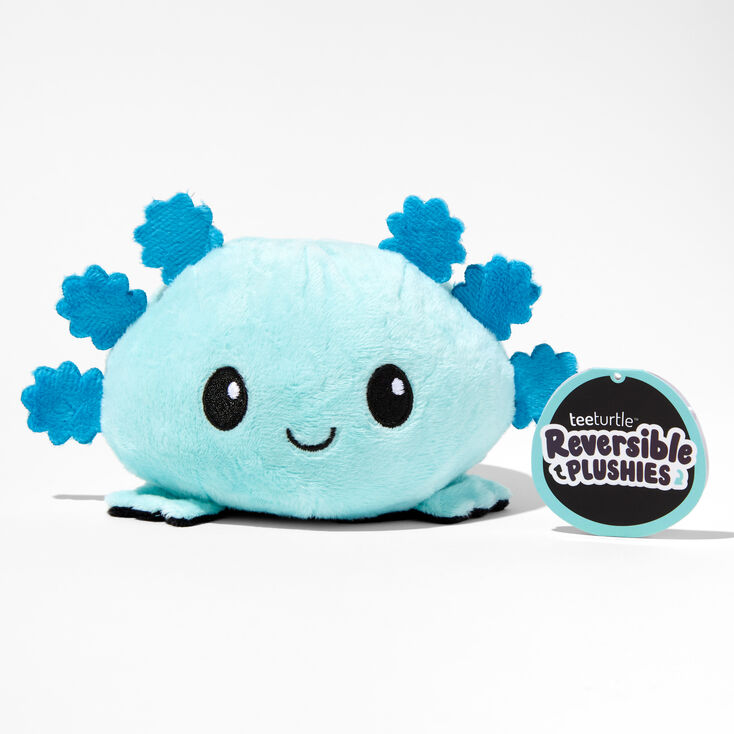 TeeTurtle&trade; Reversible Plushies Blue &amp; Black Axolotl,