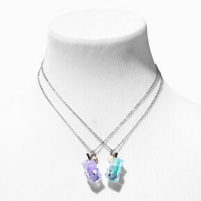 Best Friends Gummy Bear Bubble Tea Pendant Necklaces - 2 Pack,