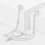 Silver Cross Charm Ear Cuffs - Compatible With Apple AirPods&reg;,