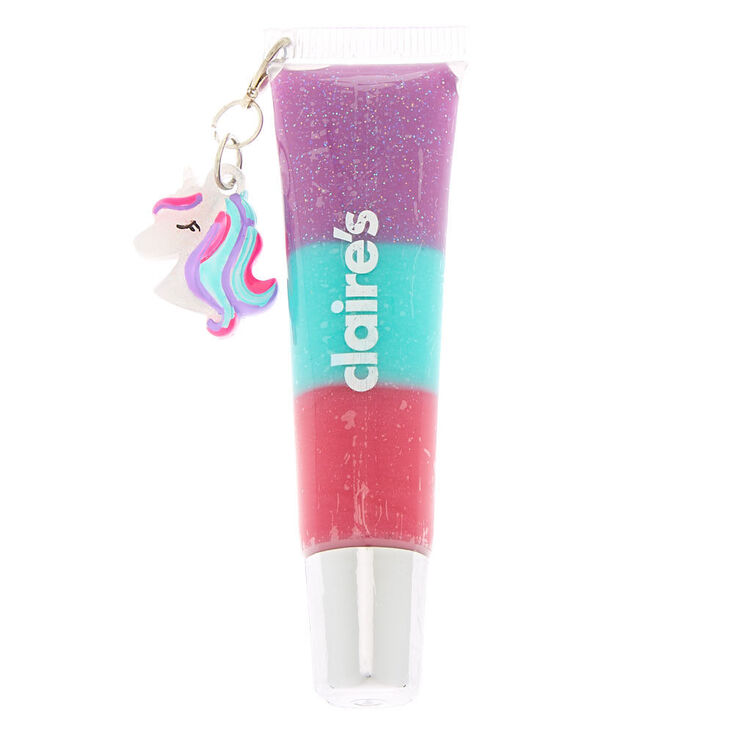 Miss Glitter the Unicorn Charm Lip Gloss Tube - Vanilla Frosting,