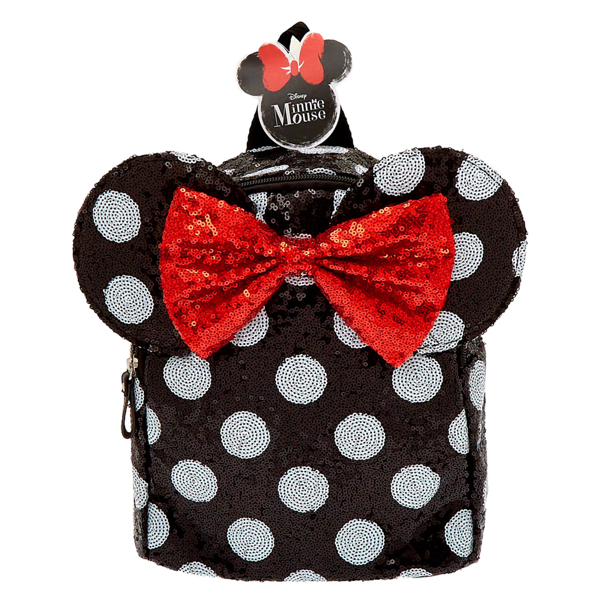 purple sequin minnie backpack