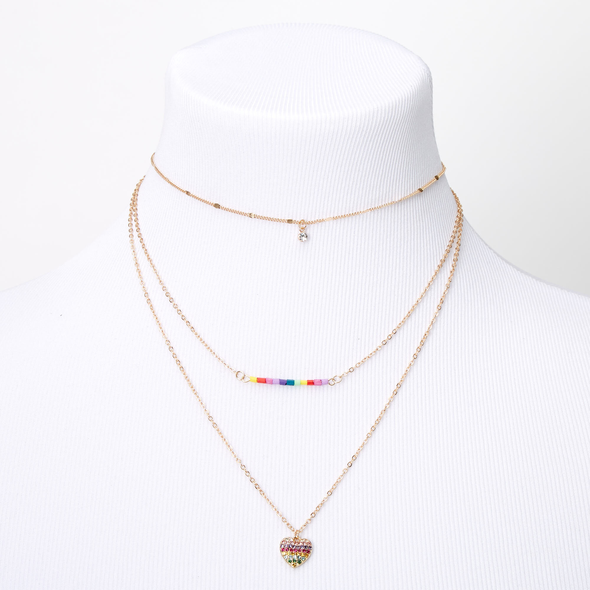Rainbow choker sale claire's