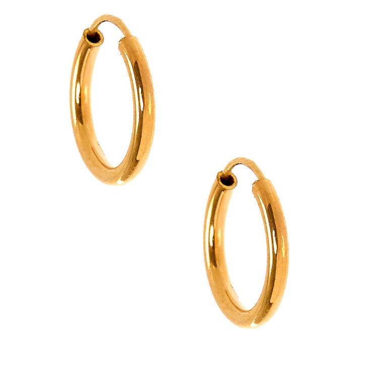 C LUXE by Claire&#39;s 18kt Gold Plated Cubic Zirconia Mixed Earrings - 3 Pack,