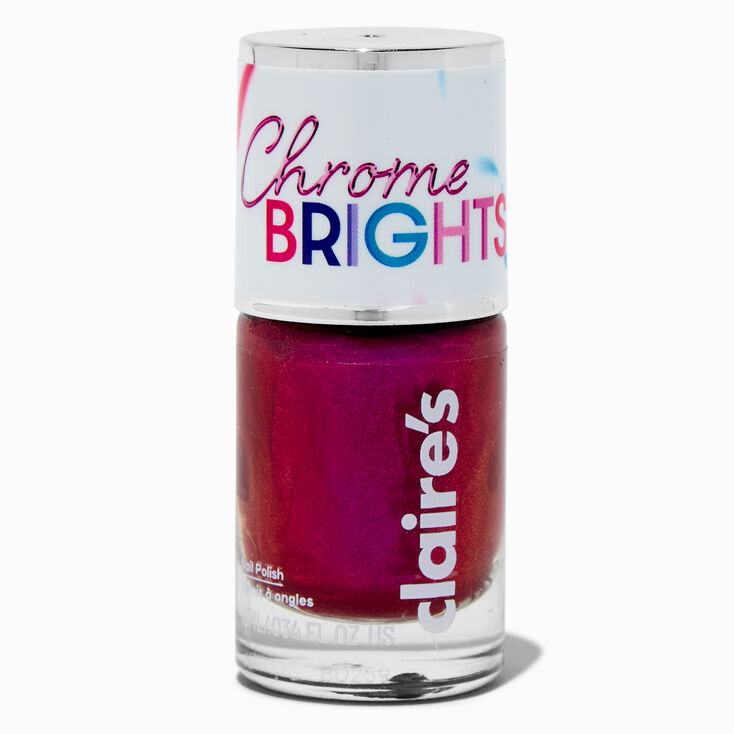 Chrome Brights Single Nail Polish - Berry,