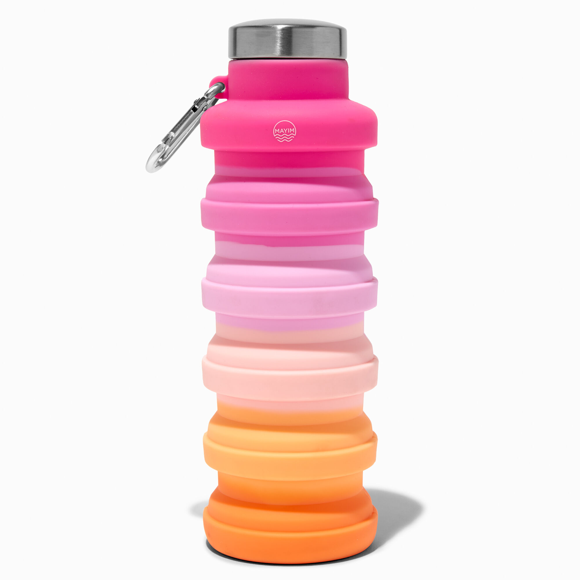 Collapsible Pink Ombré Water Bottle,