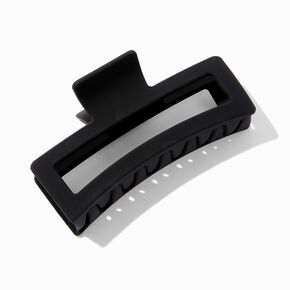 Pince &agrave; cheveux extra large rectangulaire noire,