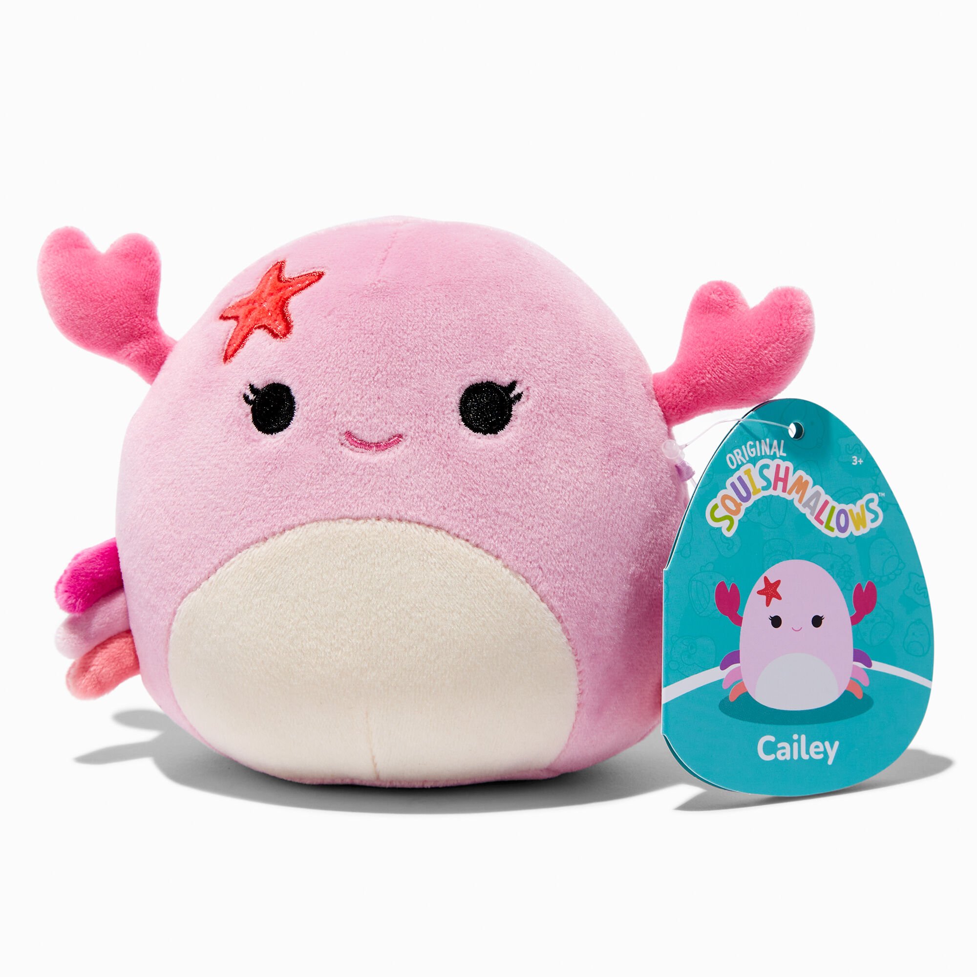 View Claires Squishmallows Online Exclusive 5 Cailey Crab Soft Toy Pink information