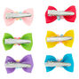 Claire&#39;s Club Rainbow Hair Bow Clips - 6 Pack,