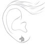 Sterling Silver Glitter Unicorn Stud Earrings,
