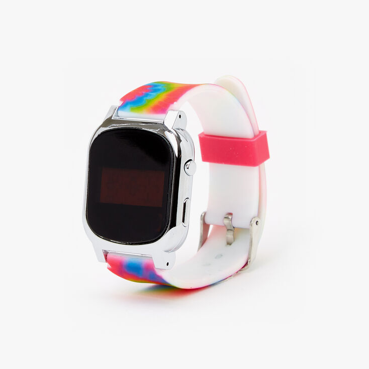 Rainbow Tie Dye LED Watch,