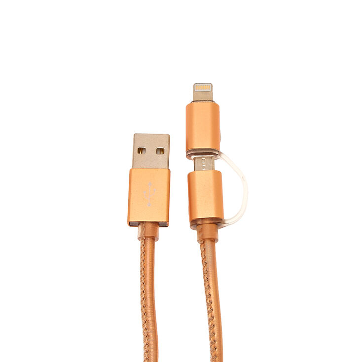 Rose Gold Dual USB Phone Charger,